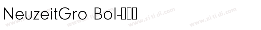 NeuzeitGro Bol字体转换